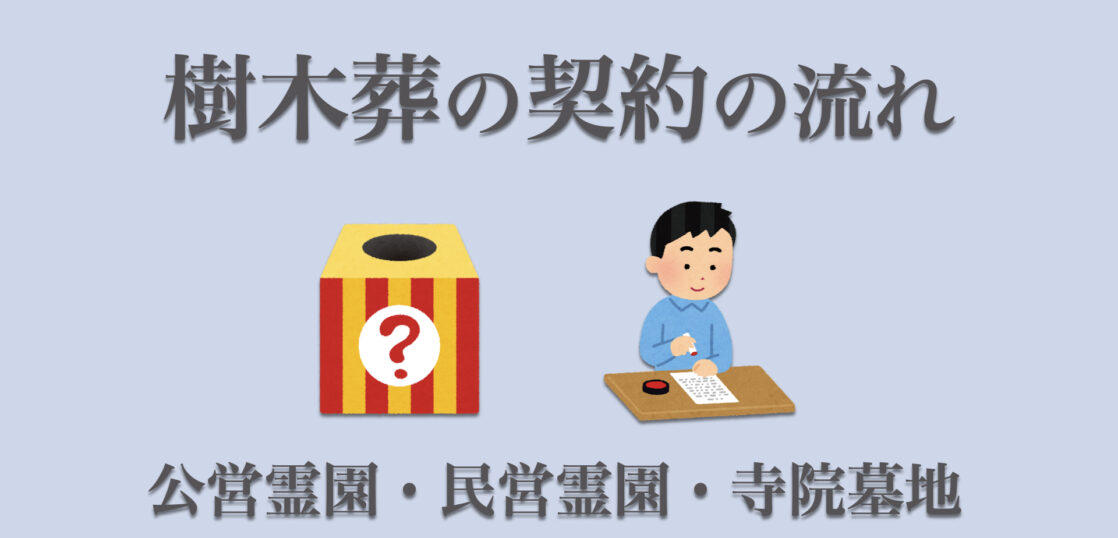 樹木葬の契約の流れとは？公営・民営・寺院に分けて解説